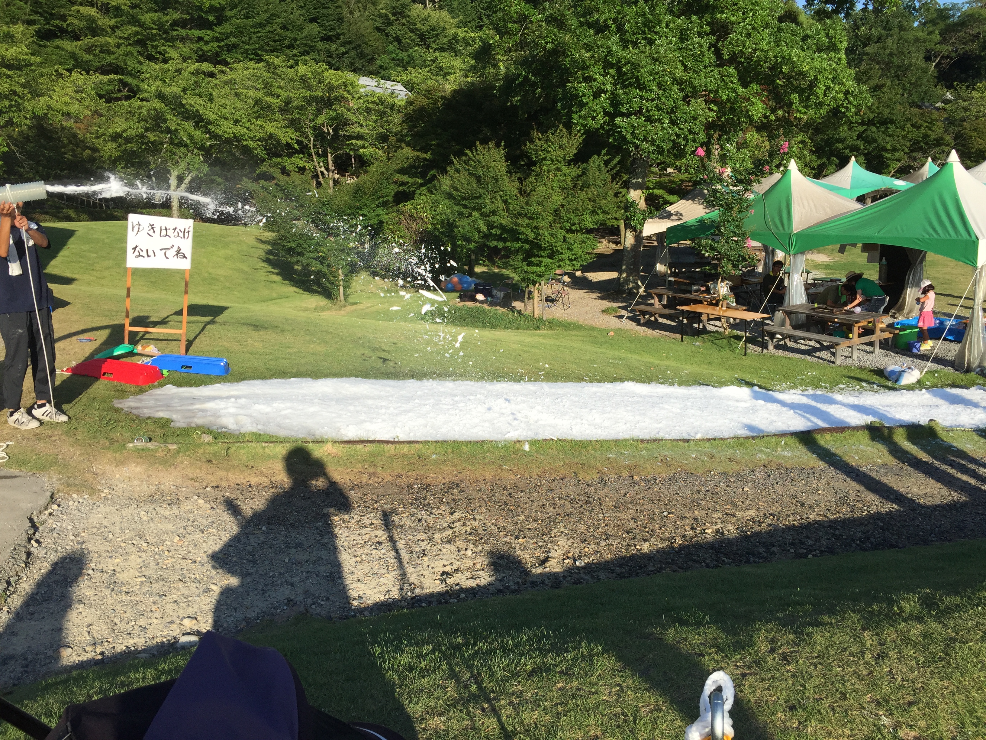 レイヤマクチ イベント企画 バルーン 滋賀 夏祭り 降雪機 雪